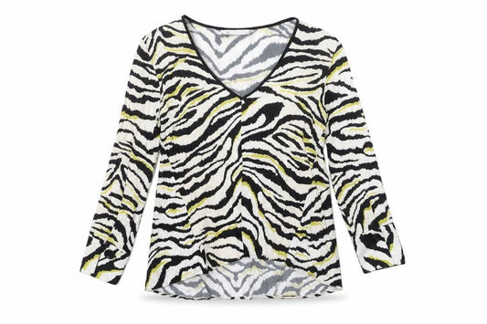 Womens UK Size S Zara Basic Multicoloured Tunic Blouse