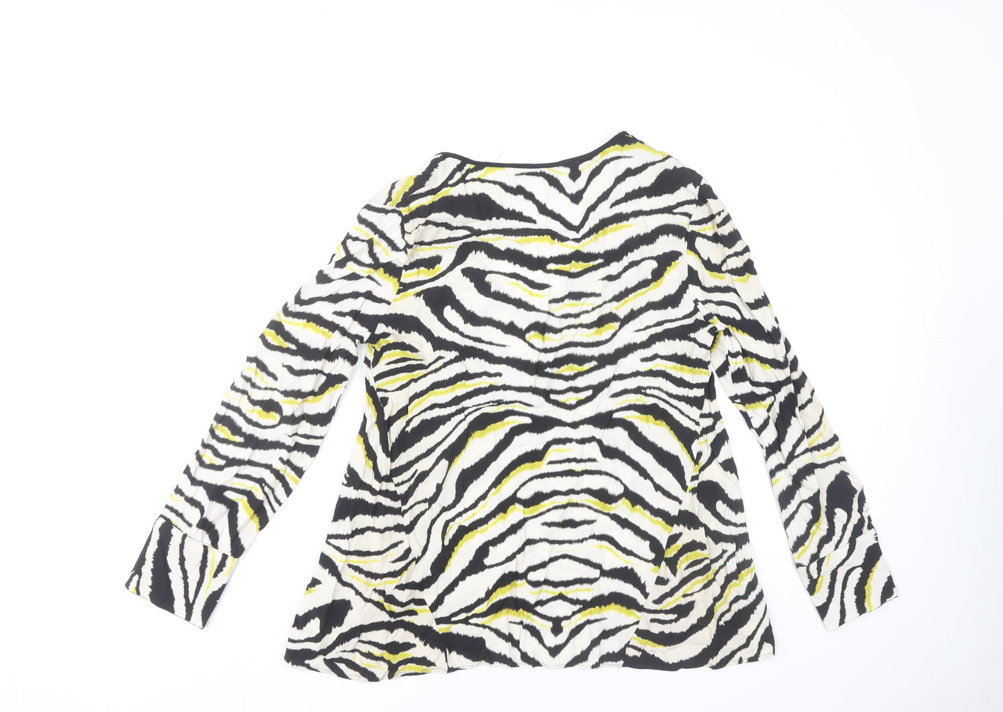 Womens UK Size S Zara Basic Multicoloured Tunic Blouse