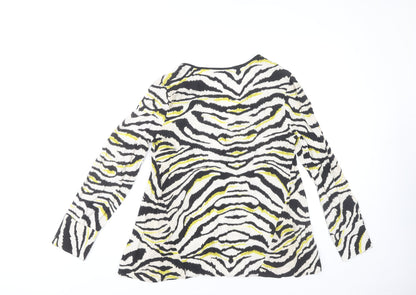 Womens UK Size S Zara Basic Multicoloured Tunic Blouse