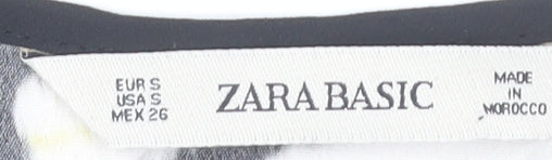 Womens UK Size S Zara Basic Multicoloured Tunic Blouse