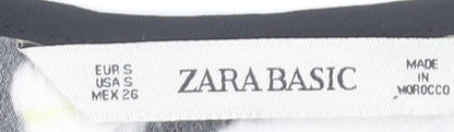 Womens UK Size S Zara Basic Multicoloured Tunic Blouse