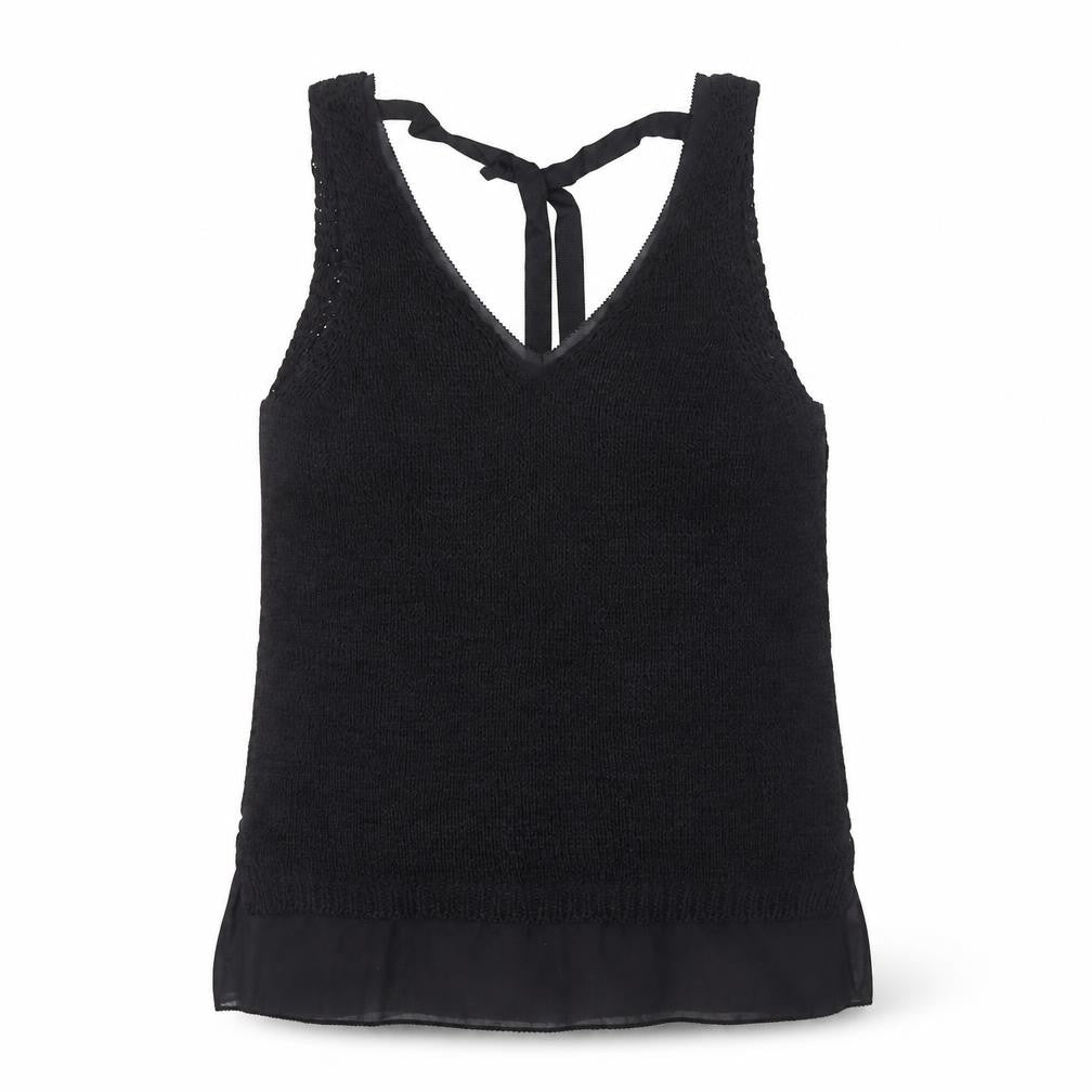 Womens UK Size S NEXT Black Basic Tank