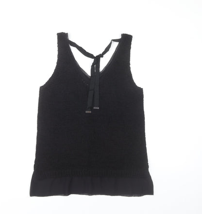 Womens UK Size S NEXT Black Basic Tank