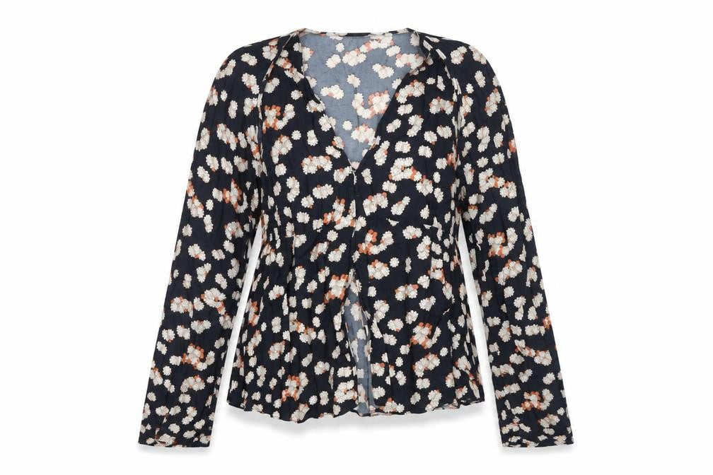 Womens UK Size 8 Zara Multicoloured Wrap Blouse