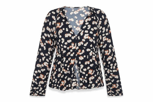 Womens UK Size 8 Zara Multicoloured Wrap Blouse