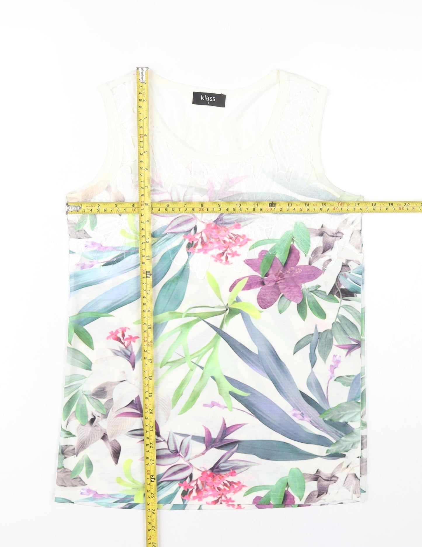 Womens UK Size S Klass Multicoloured Camisole Tank