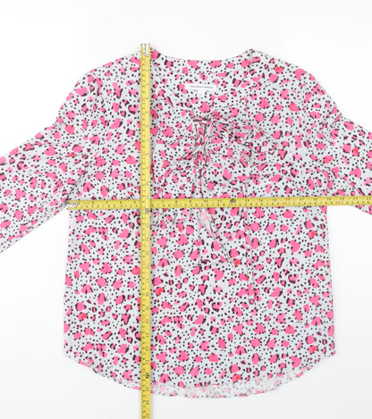 Fenn Wright Manson Womens Multicolour Animal Print Blouse Size 10