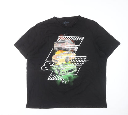 Fast & Furious Men's Black 3XL Graphic Cars T-Shirt Cotton
