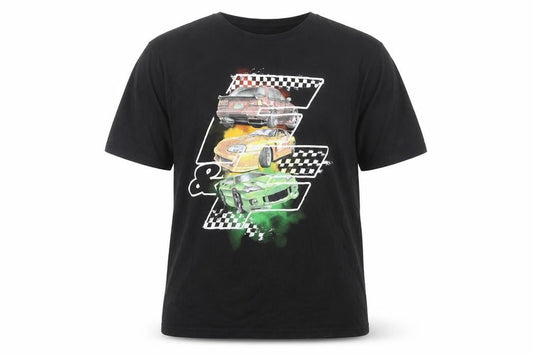 Fast & Furious Men's Black 3XL Graphic Cars T-Shirt Cotton