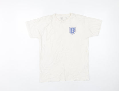 The Football Association Boys White Football Logo T-Shirt 11-12Y Casual Sportswear
