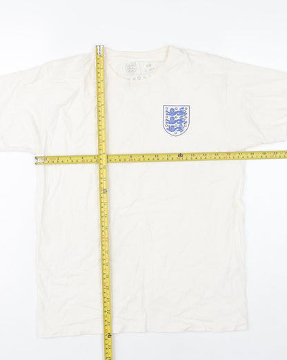 The Football Association Boys White Football Logo T-Shirt 11-12Y Casual Sportswear