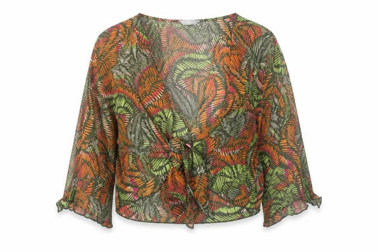 Womens UK Size 20 Marks and Spencer Multicoloured Wrap Blouse