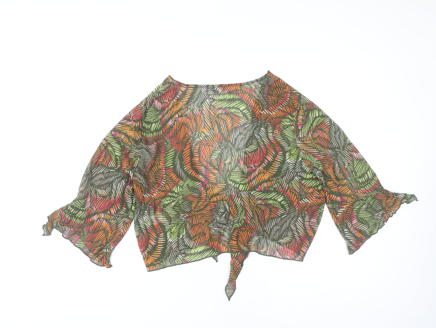 Womens UK Size 20 Marks and Spencer Multicoloured Wrap Blouse