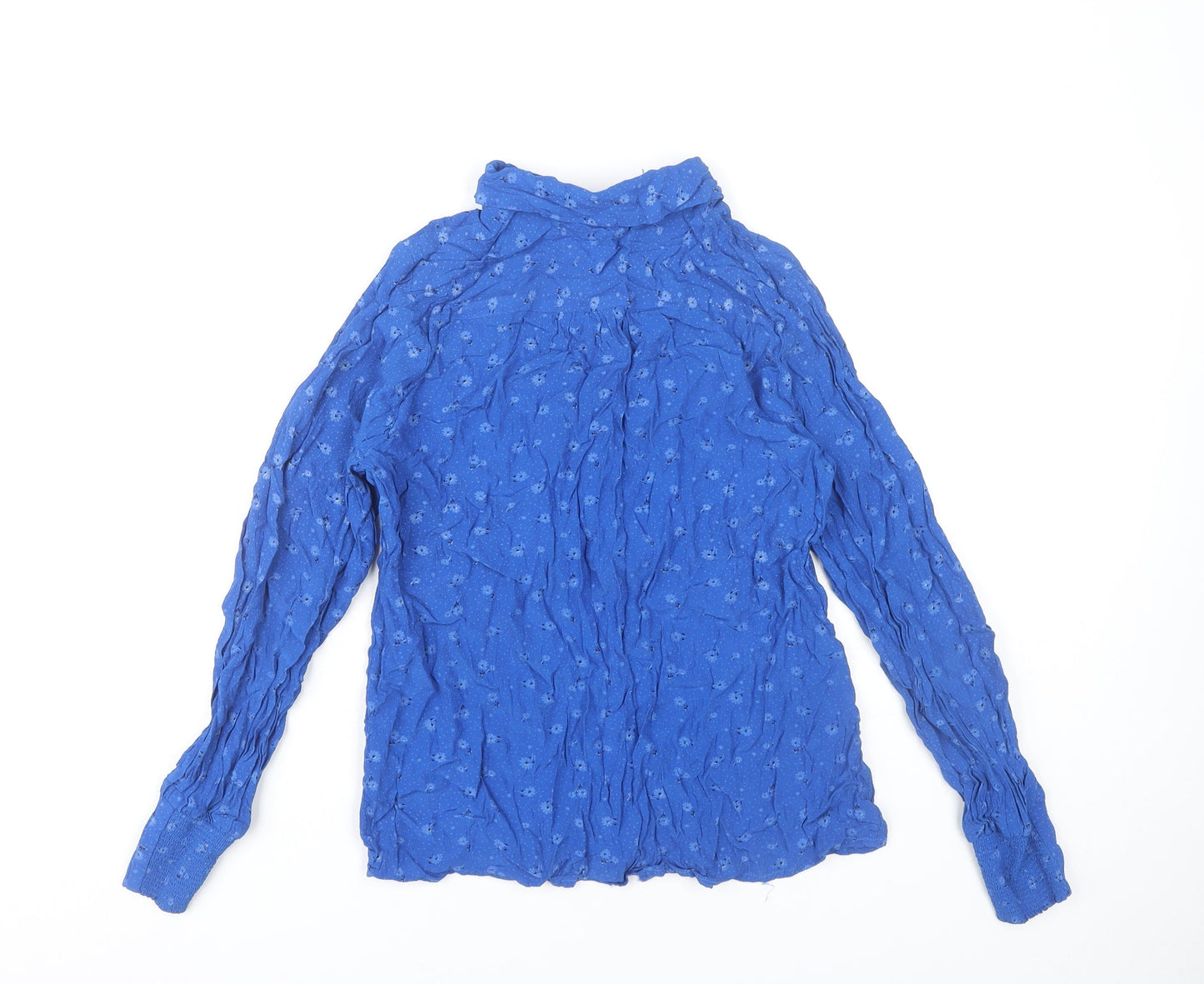 Womens UK Size 14 Sosandar Blue Basic Button-Up