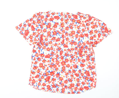Womens UK Size 12 M&Co Multicoloured Tunic Blouse