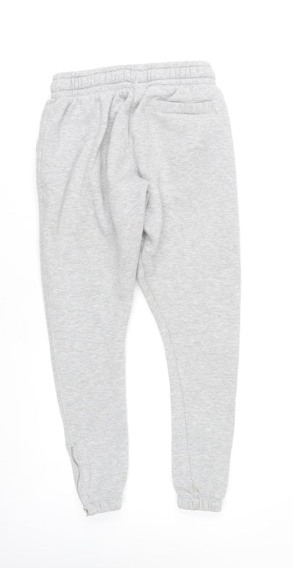 Rascal Boys Grey Jogger Sweatpants XL Zip Pockets Elastic Waist