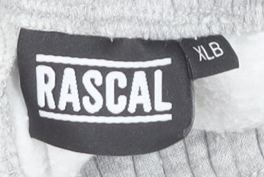 Rascal Boys Grey Jogger Sweatpants XL Zip Pockets Elastic Waist