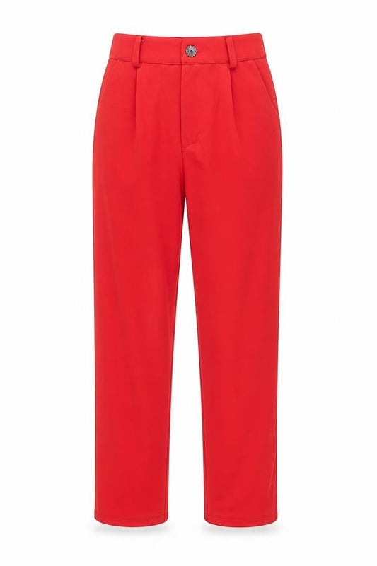 Womens UK Size 6 Boohoo Regular Fit CasualParty/Cocktail Red Trousers