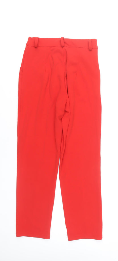Womens UK Size 6 Boohoo Regular Fit CasualParty/Cocktail Red Trousers