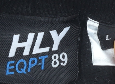 HLY EQPT Men’s Black Jogger Trousers L Cotton Blend Casual