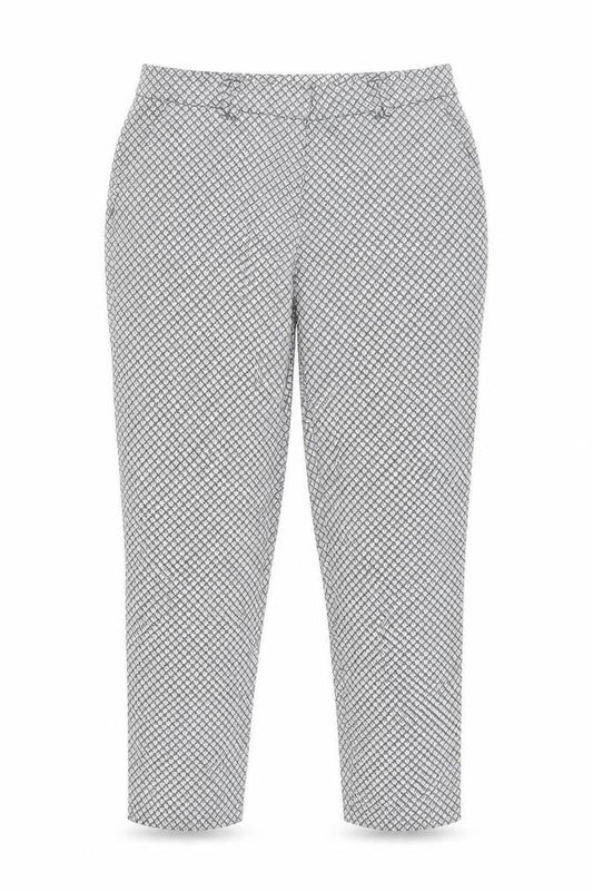 Dorothy Perkins Womens Black Geometric Slim Trousers Size 12