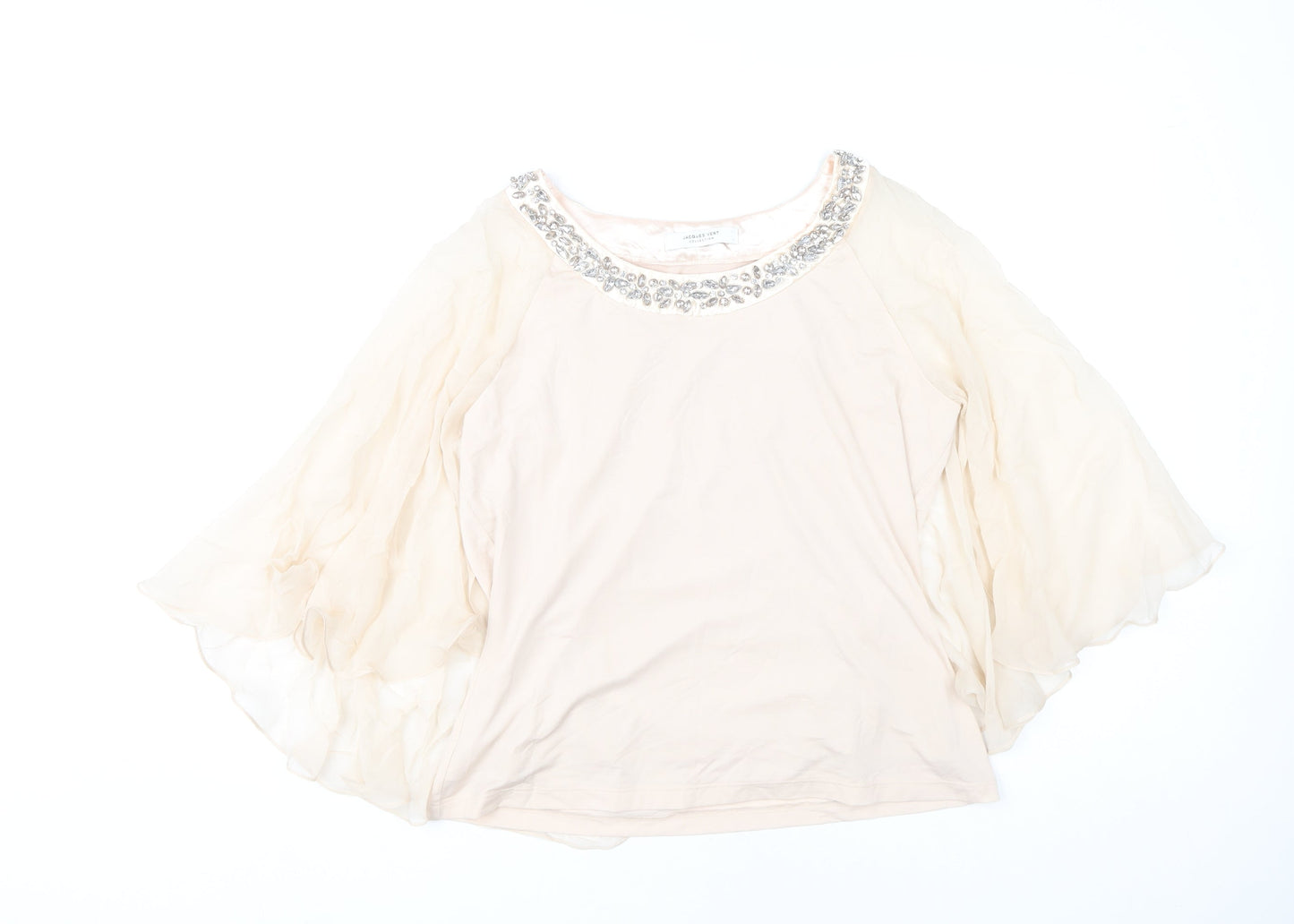 Womens UK Size S Jacques Vert Ivory Tunic Blouse