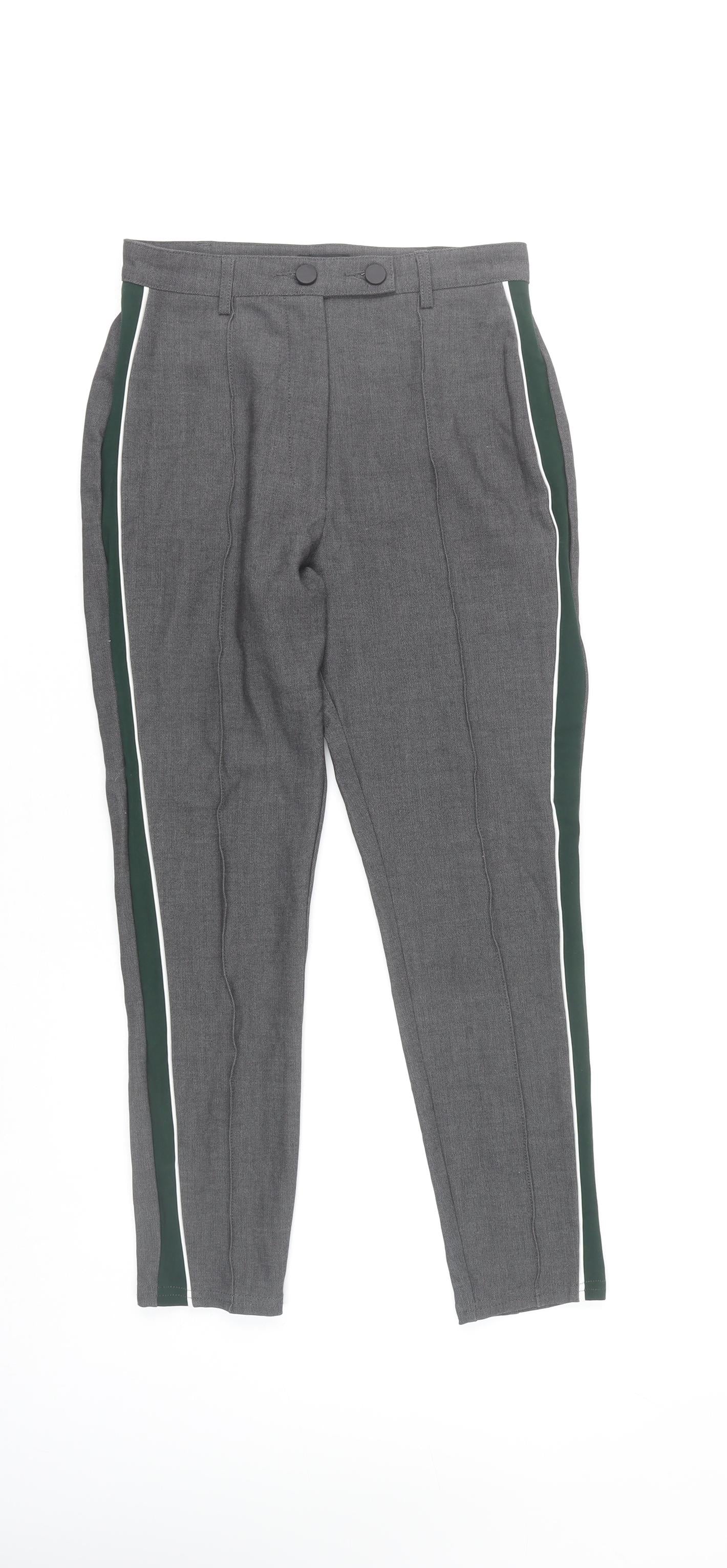 River Island Women’s Grey Petite Size 8 Slim Tapered Trousers