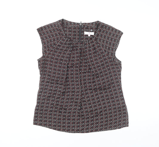 Jasper Conran Womens Multicoloured Size 12 Sleeveless Tunic Blouse