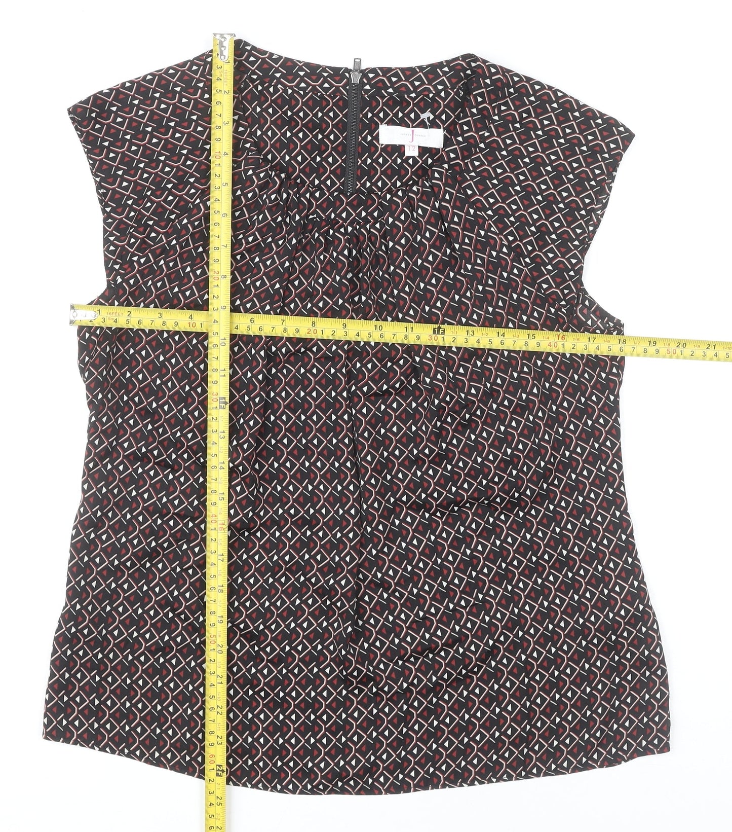 Jasper Conran Womens Multicoloured Size 12 Sleeveless Tunic Blouse