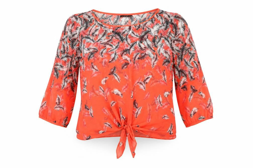 Womens UK Size M Wallis Red Tunic Blouse