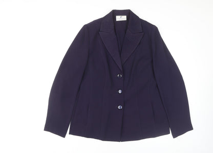 Frankenwälder Women's Purple Blazer Size 12 Workwear Jacket