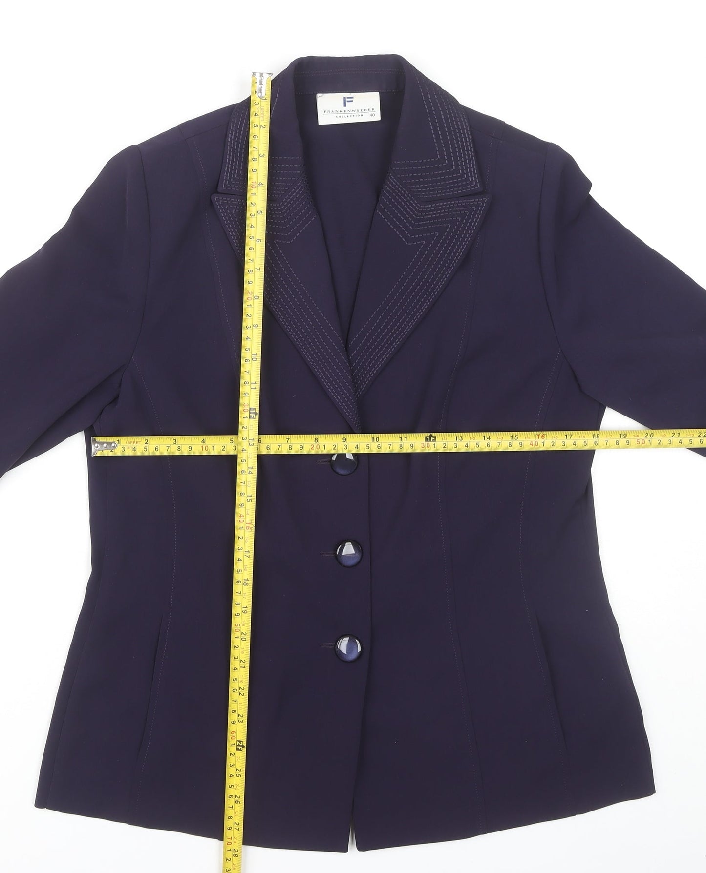 Frankenwälder Women's Purple Blazer Size 12 Workwear Jacket