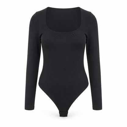 Womens UK Size 8 H&M One-Piece Black Bodysuit