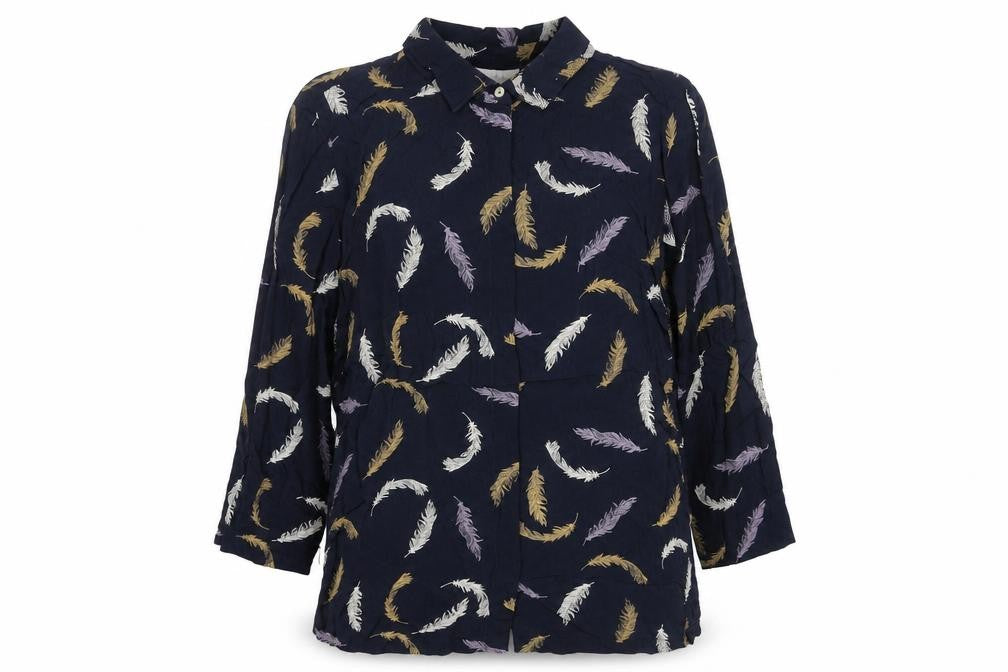 Womens UK Size M Adini Blue Tunic Blouse