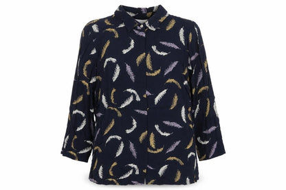 Womens UK Size M Adini Blue Tunic Blouse