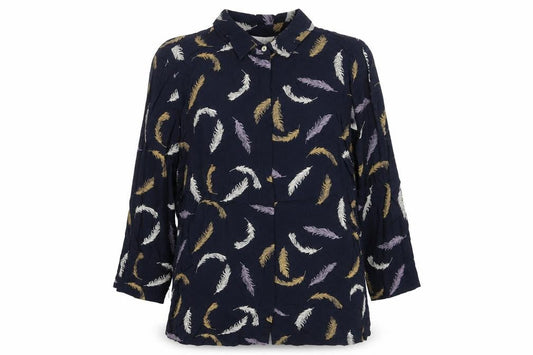 Womens UK Size M Adini Blue Tunic Blouse