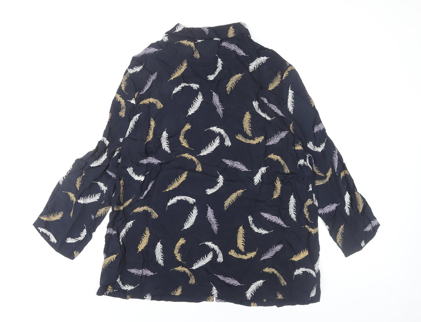 Womens UK Size M Adini Blue Tunic Blouse