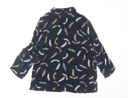 Womens UK Size M Adini Blue Tunic Blouse