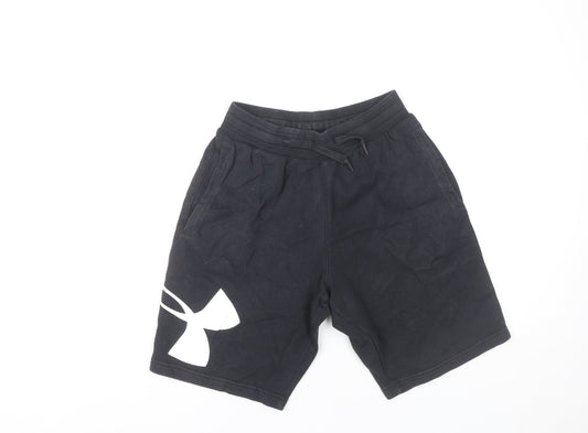 Under Armour Men’s Black Sweat Shorts S Elastic Waist Sportswear