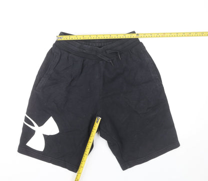 Under Armour Men’s Black Sweat Shorts S Elastic Waist Sportswear