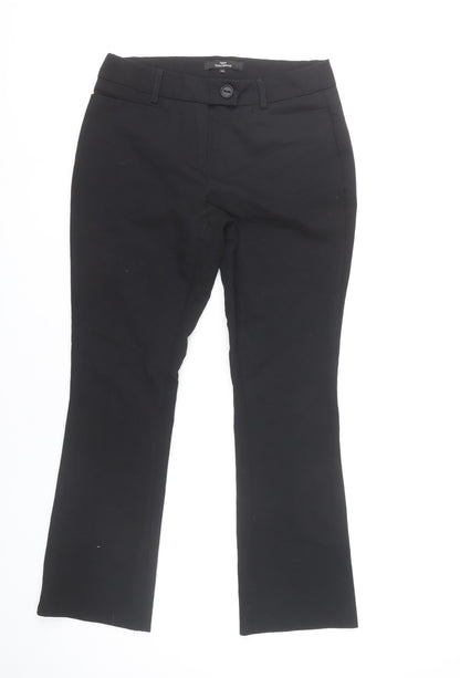 Womens UK Size 6 NEXT Slim Fit Dress Pants Black Trousers