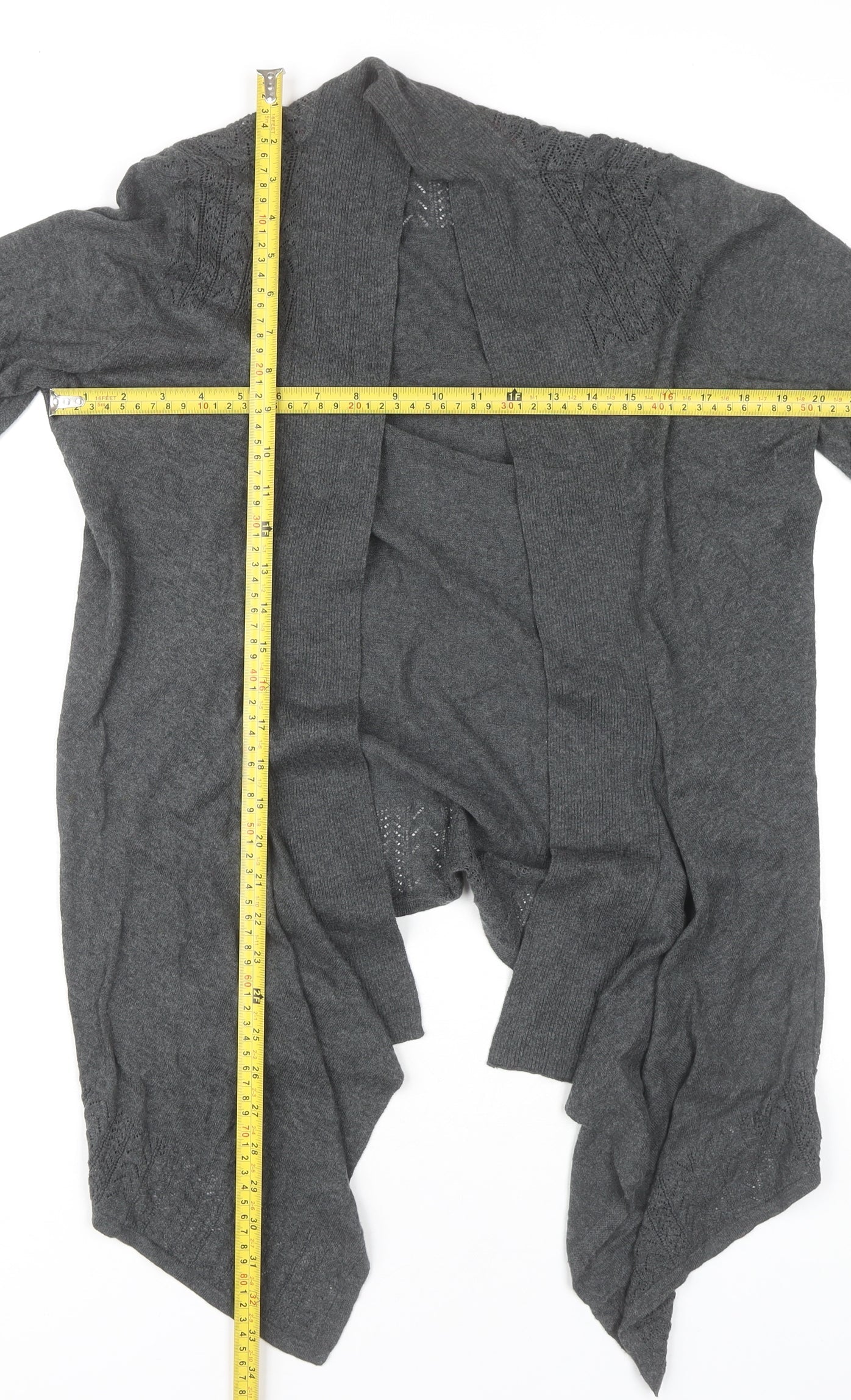 Womens UK Size M Dickins & Jones Grey Cardigan Jumper