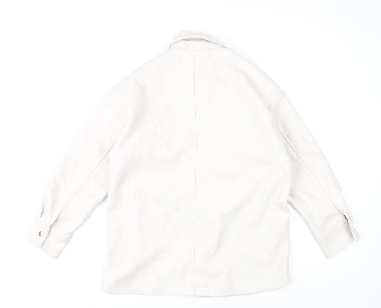 Womens UK Size XS Zara Ivory Basic Jacket