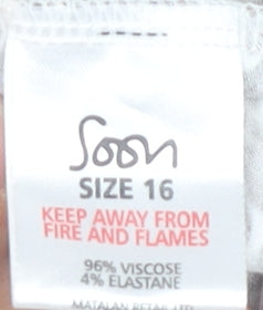 Womens UK Size 16 Soon A-Line  Skirt