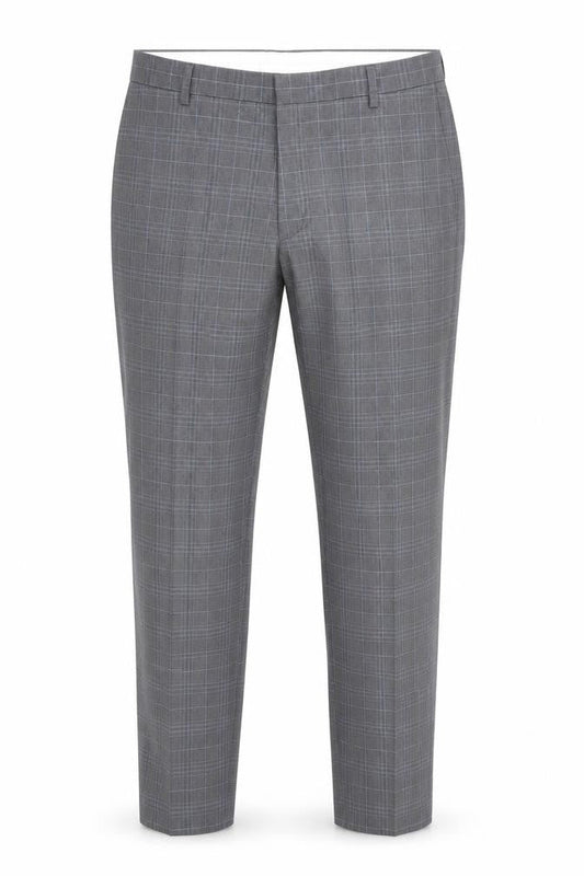 Mens UK Size 32R Burton Menswear Skinny Fit Dress Pants Grey Trousers