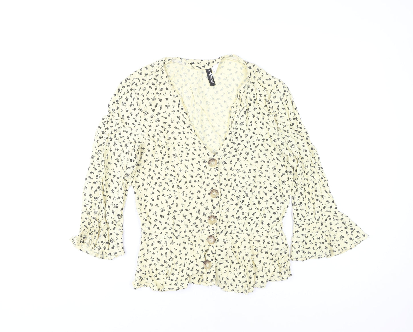 Womens UK Size 8 H&M Beige Tunic Blouse