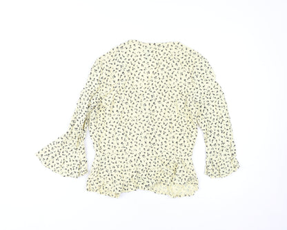 Womens UK Size 8 H&M Beige Tunic Blouse