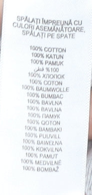 Maine New England Womens Brown Geometric Cotton T-Shirt Size 14