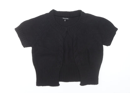 Womens UK Size S Massimo Dutti Black Cardigan Jumper