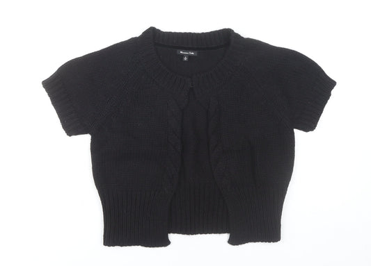Womens UK Size S Massimo Dutti Black Cardigan Jumper
